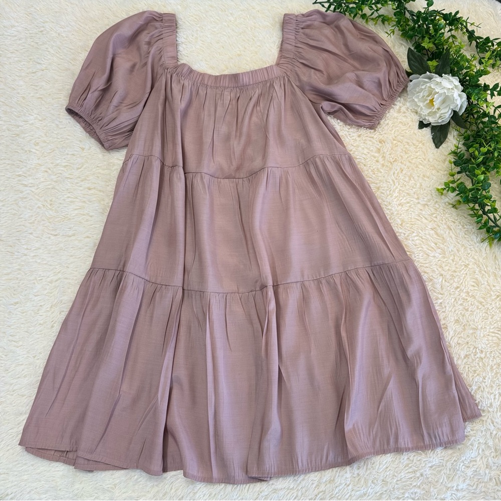 Made with Love Dusty Rose Babydoll Dress Size Large
